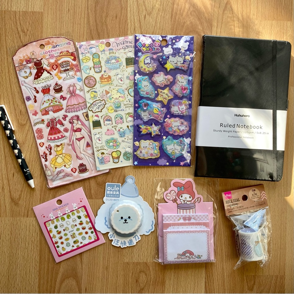 Super Kawaii Stationery gift set- Stickers & More